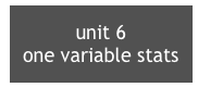 unit 6
one variable stats